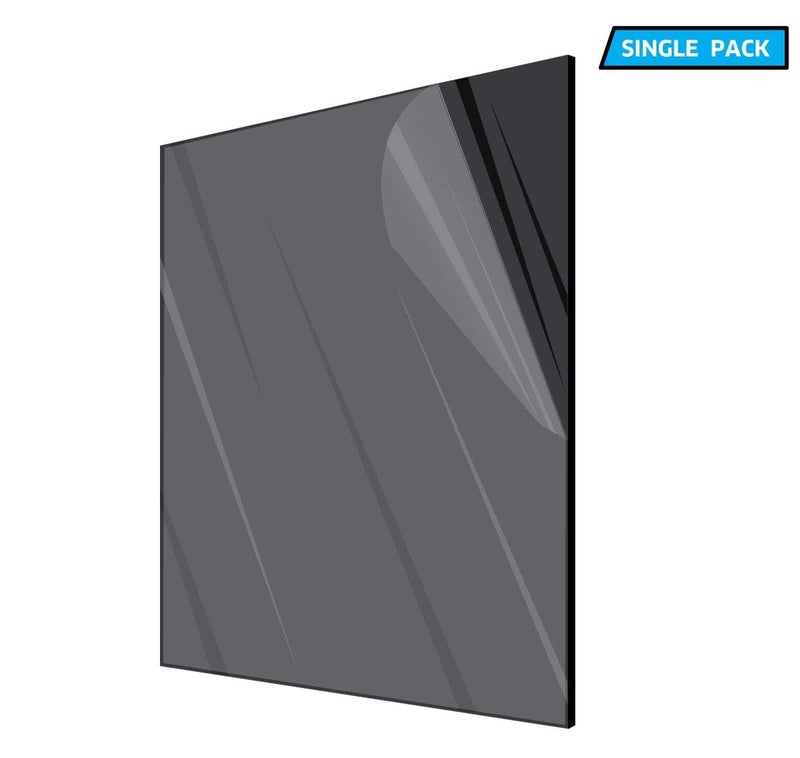 AdirOffice Acrylic Plexiglass Sheet 12â€™â€™x12â€™â€™ 1/8'' Thick- Durable, Water Resistant & Weatherproof - Multipurpose & Ideal for Countless Uses - Black - Image 3